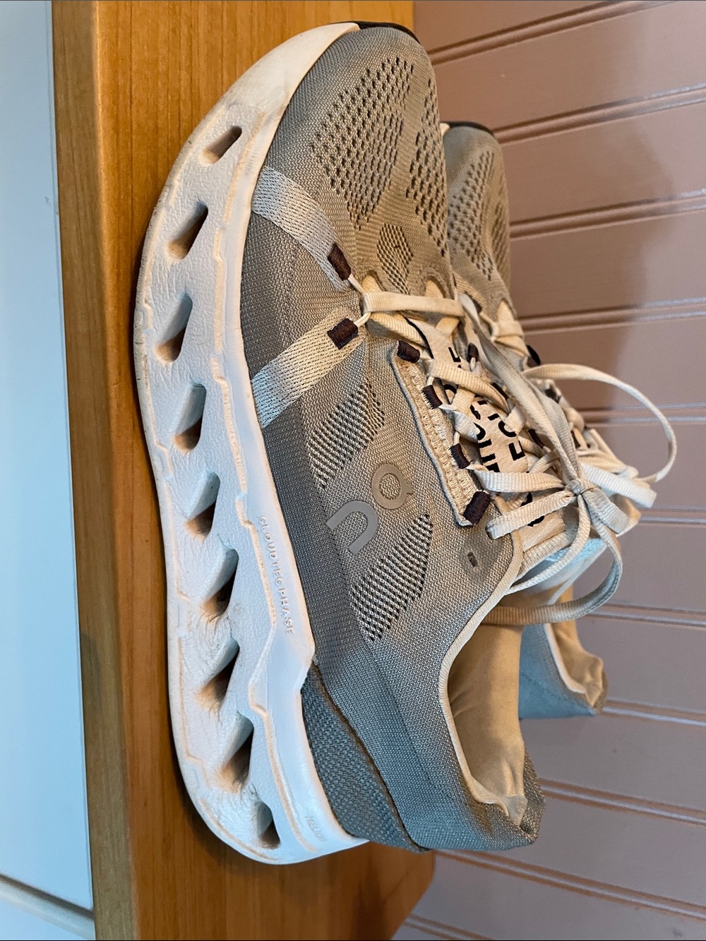 On cloud shoes